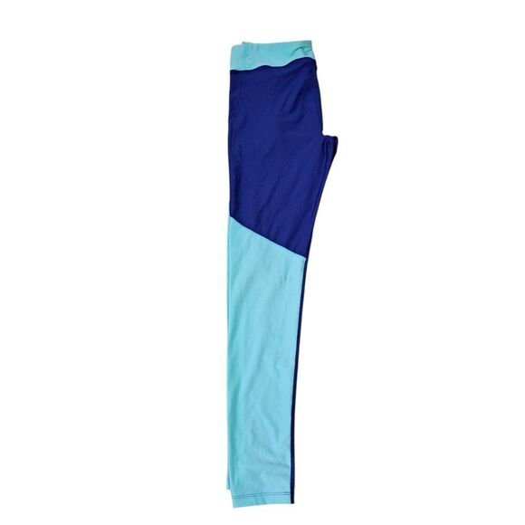 Under Armour Women's Blue Teal Gym Sports Compression Leggings Sz Large - Picture 3 of 6